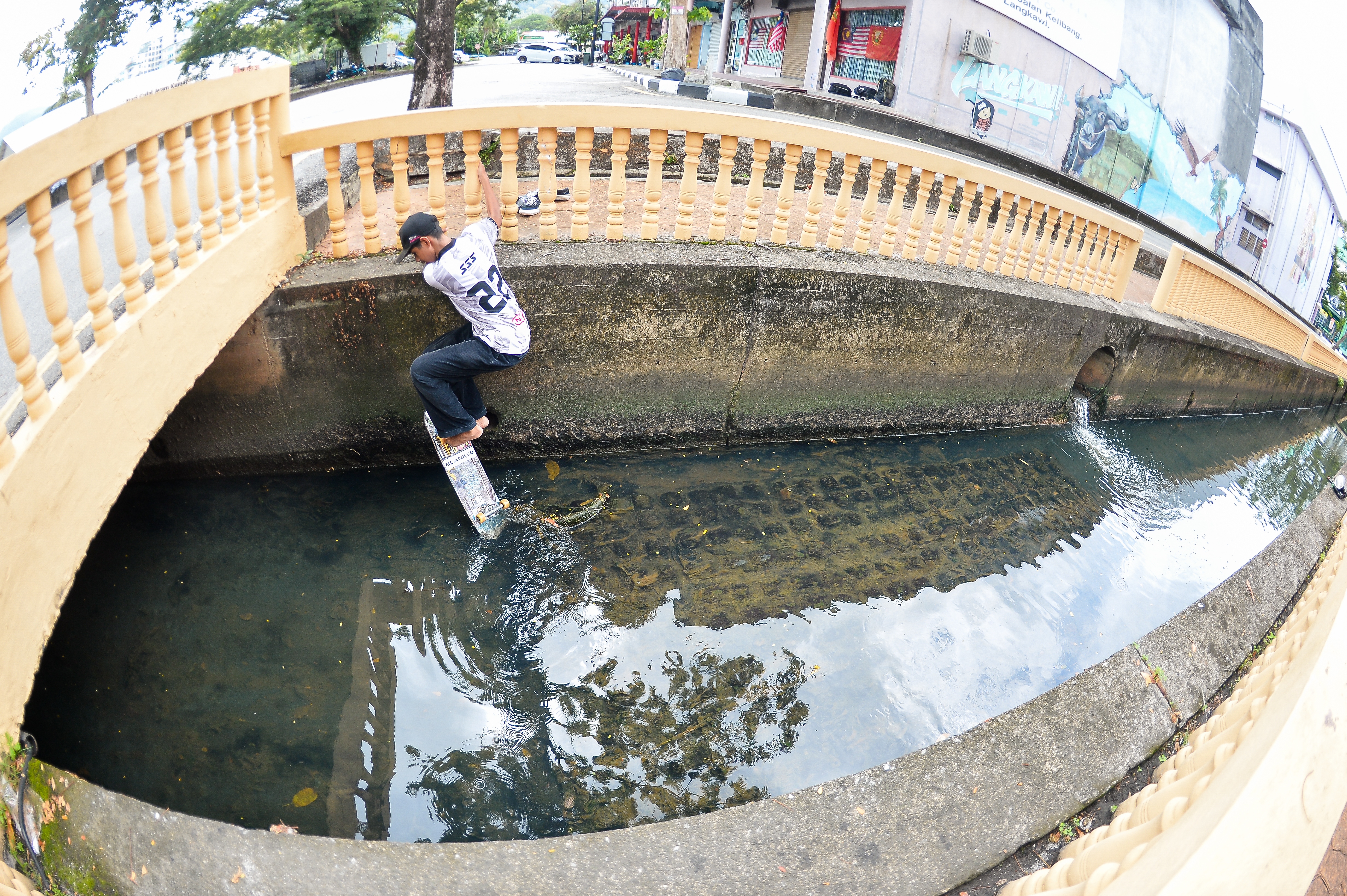 Skateboarding in the city